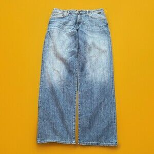 Mavi Jeans Mens 34x34 Blue Max Relaxed Wide Leg Baggy Streetwear Med Wash Faded